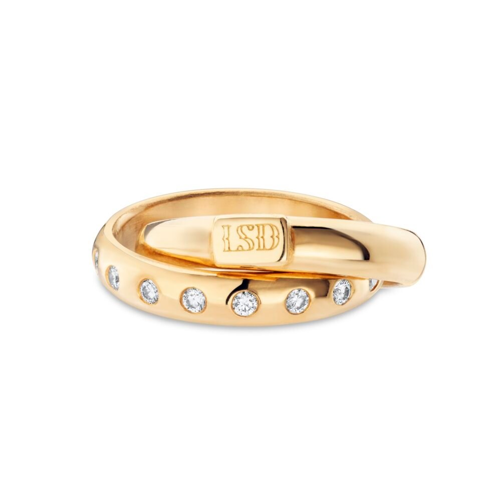 LSD Eternity Ring 18ct gold with diamonds Jewellery bespoke handmade Lara Stafford Deitsch
