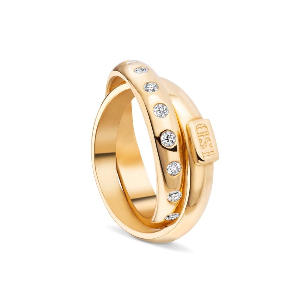Eternity ring gold diamond lsd Jewellery bespoke handmade Lara Stafford Deitsch