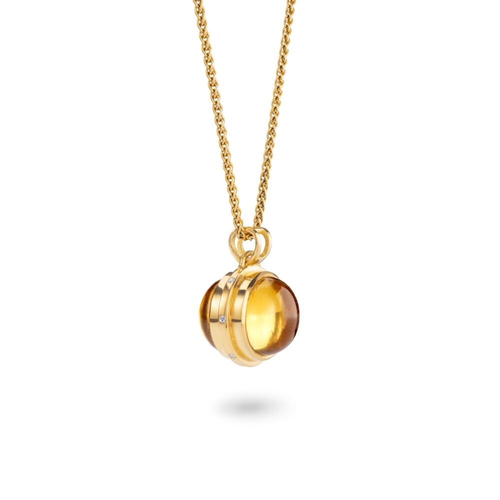 Magnifier Necklace pendant Jewellery bespoke handmade Lara Stafford Deitsch