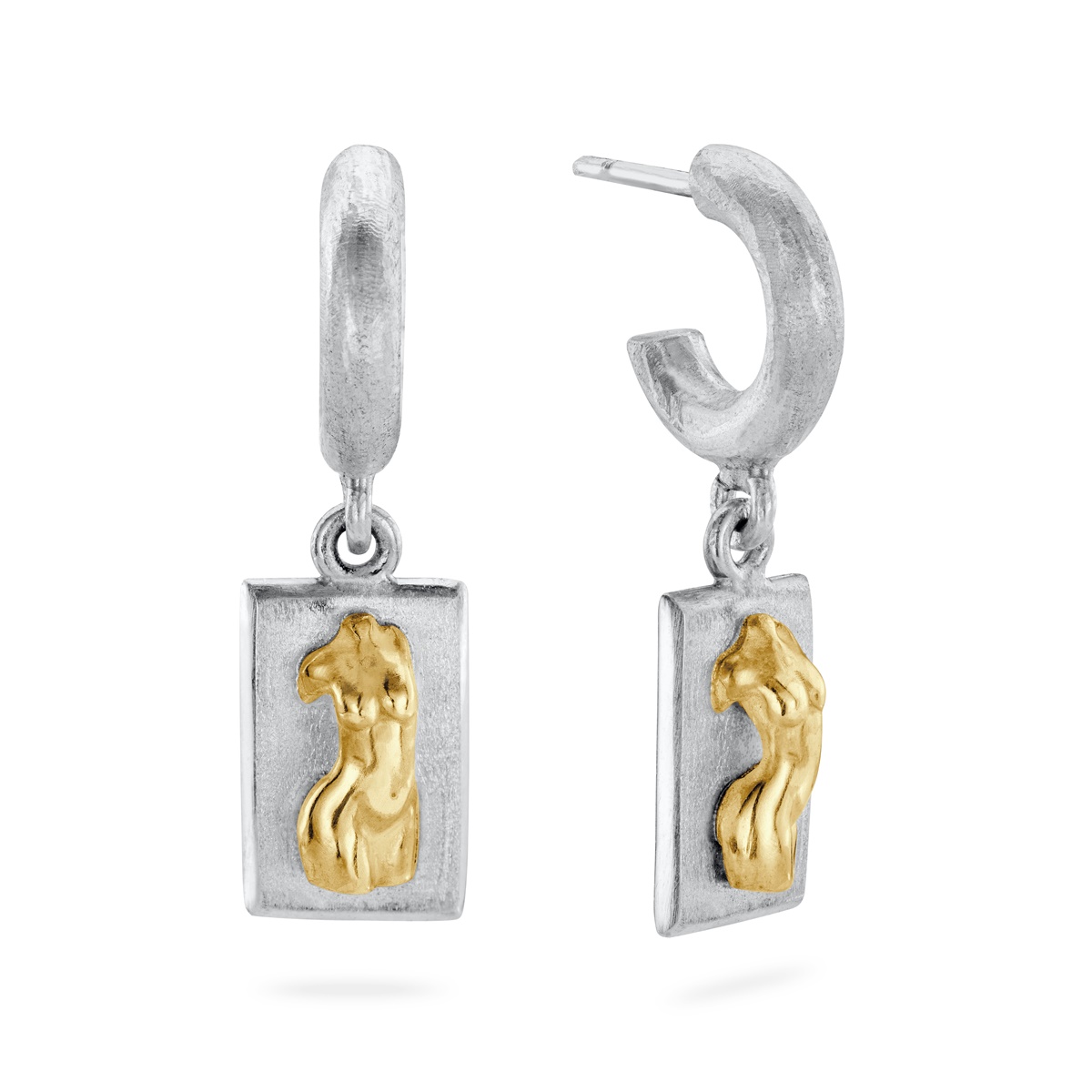 Dog tag earrings outlet
