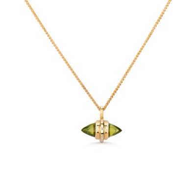 PERIDOT AND DIAMOND NECKLACE