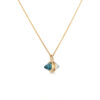 blue topaz diamond necklace