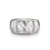 silver domed signet ring