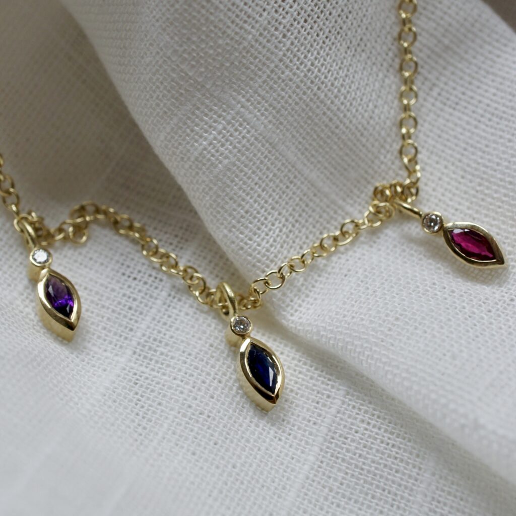 18ct gold, gemstones and diamonds