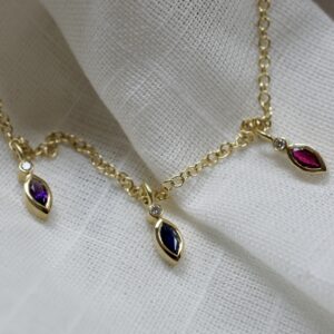 18ct gold, gemstones and diamonds