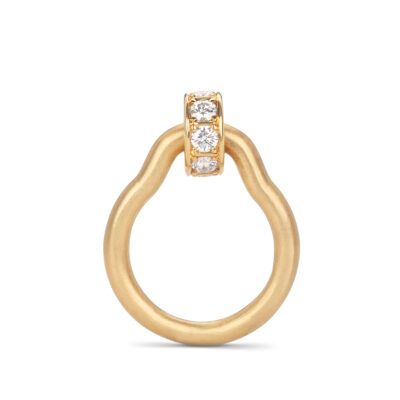 18ct gold & diamond spinning ring