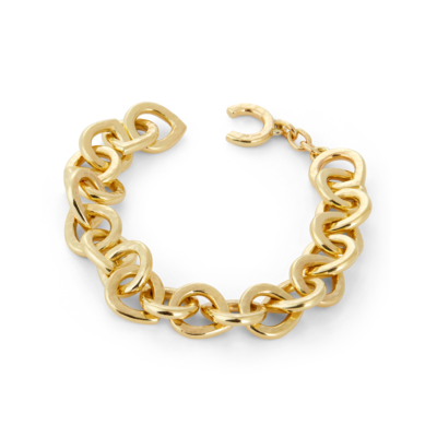 chunky gold link bracelet